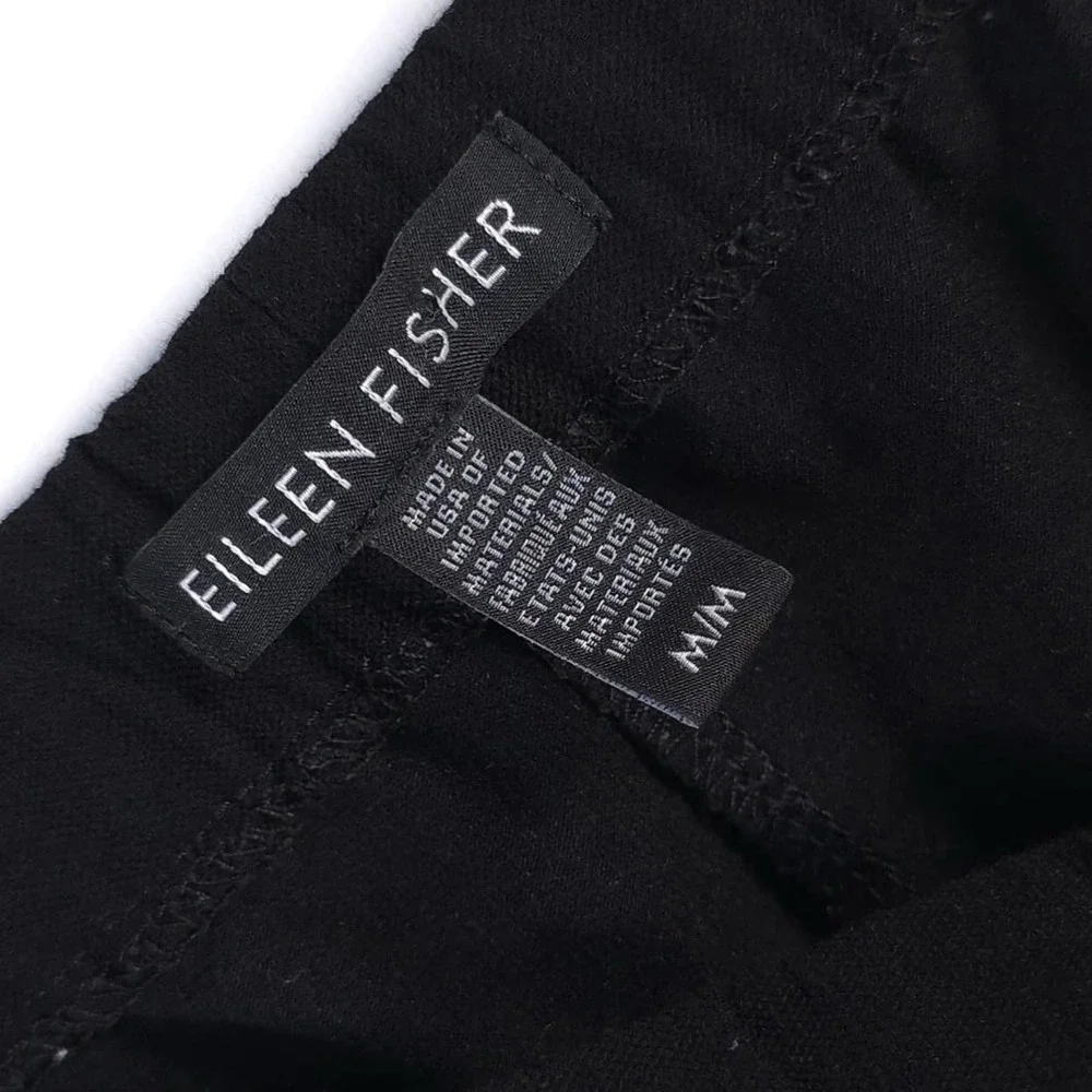 EILEEN FISHER Elastic Waist‎ Pull on USA MADE Pants MEDIUM Viscose Blend EETL
